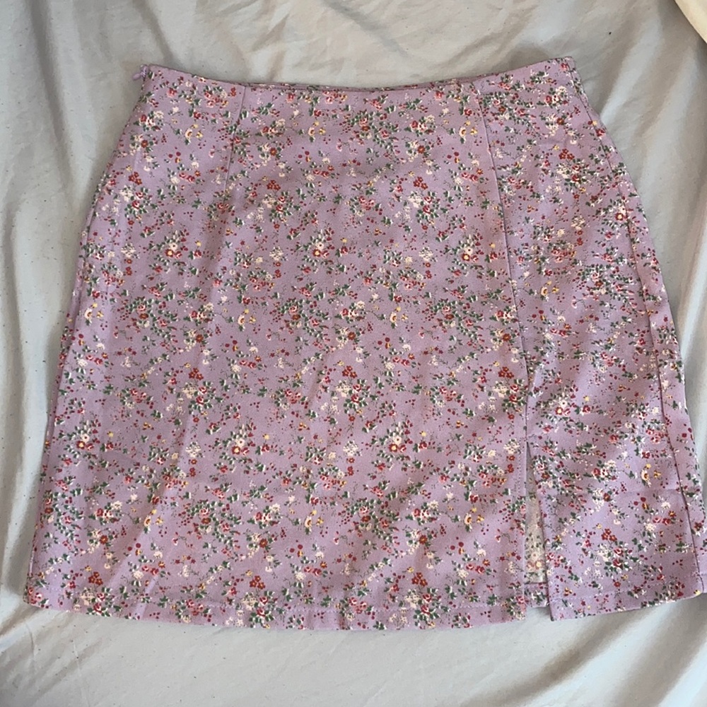 Floral Mini Skirt